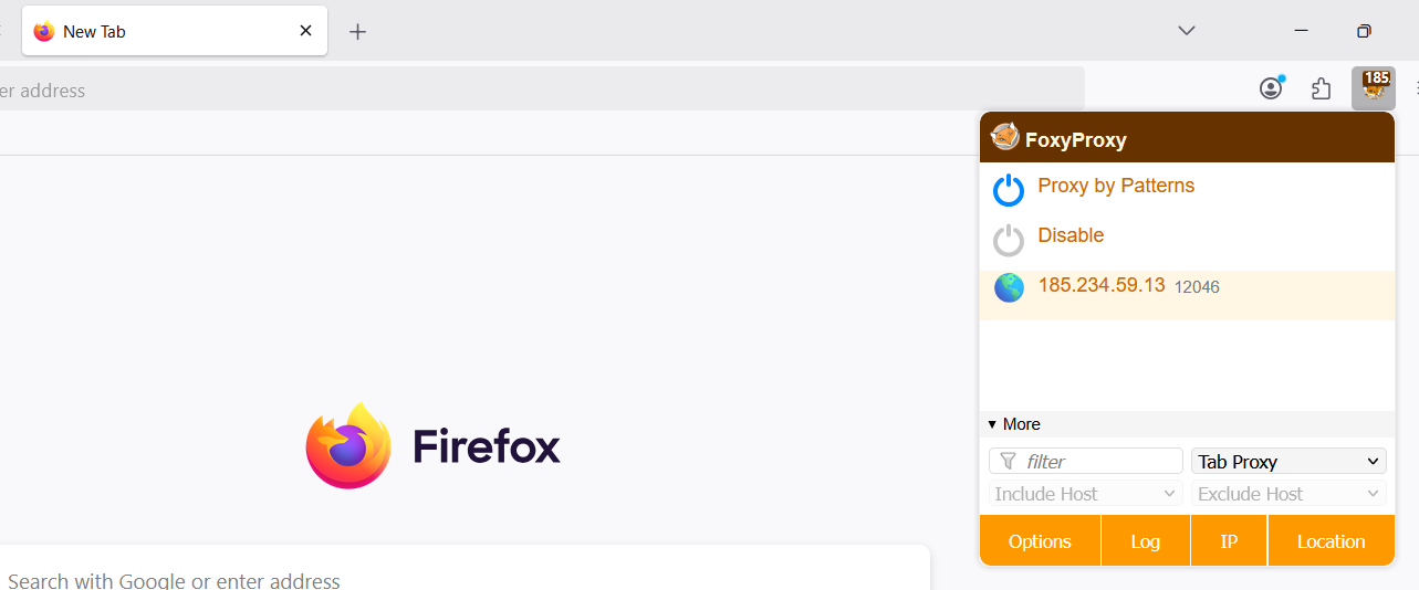FoxyProxy browser extension